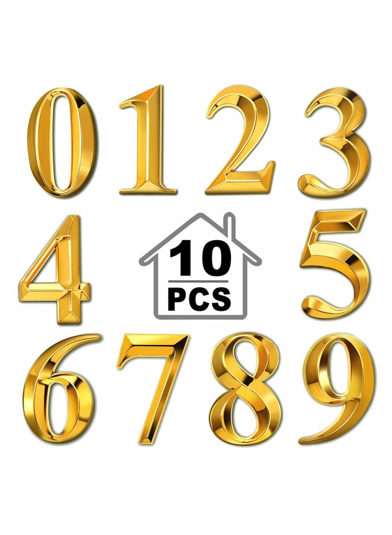Captaintech 3D Mailbox Numbers 0-9 Self-Adhesive 2 Inch Address Number Stickers Door House Numbers Style Street Mailbox Sign for Apartment Home Office - Image 1