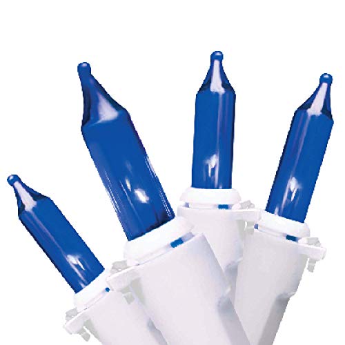Brite Star 100 Count Professional Series Mini Light Set, White Wire, Blue - Image 4