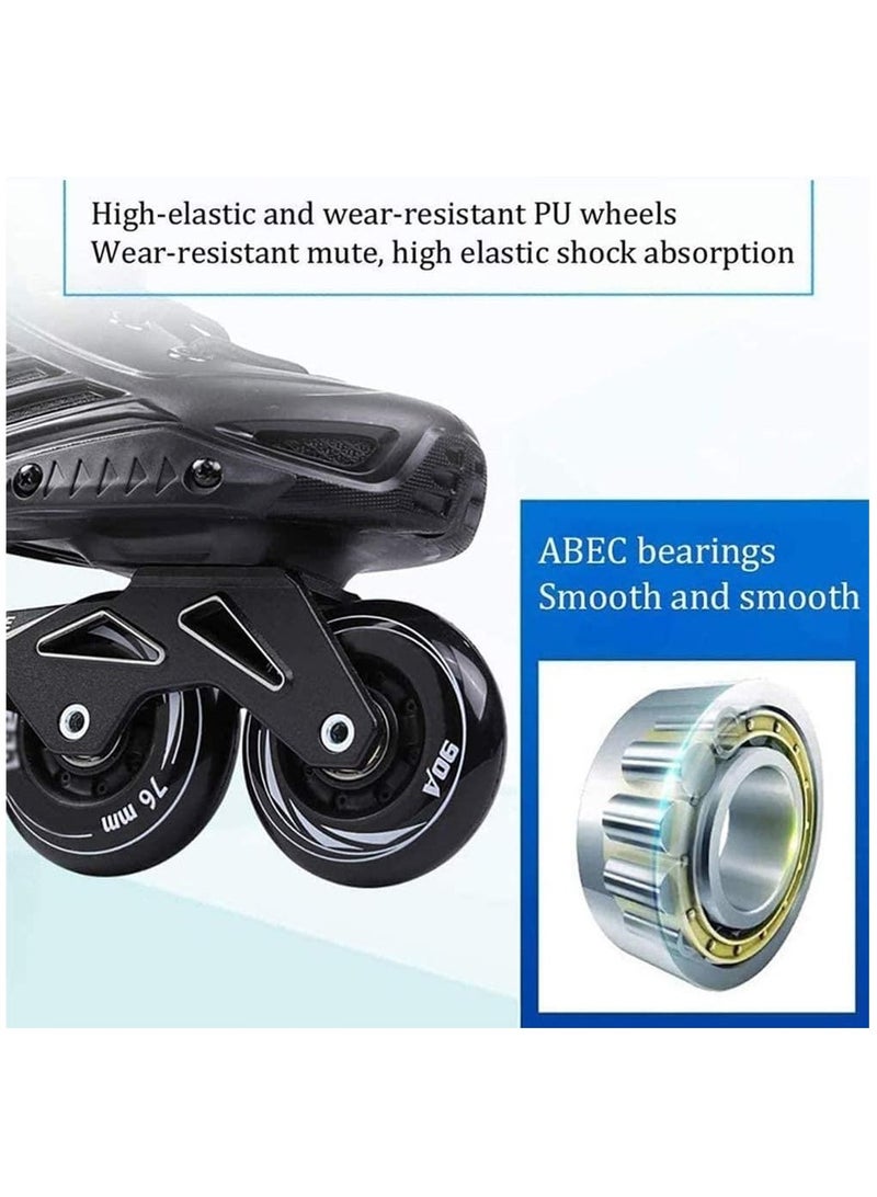 Loquat Professional Single Row Roller Blades Speed Skating Shoes - Image 2