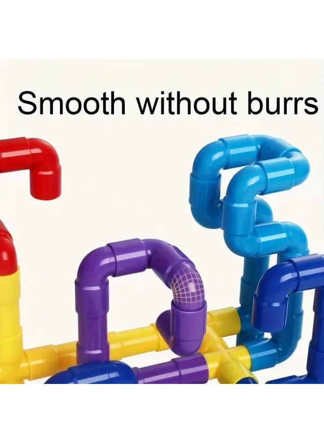 50 Pcs Random Style Color Water Pipe Building Blocks Educational Puzzle Toy Gift - Image 5