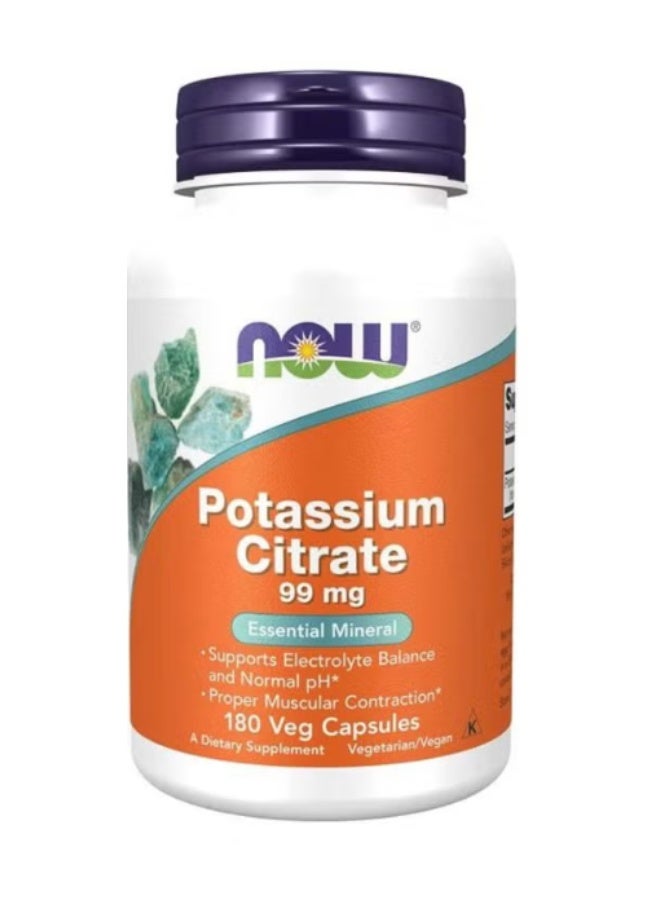 Potassium Citrate 99 mg – 180 Veg Capsules