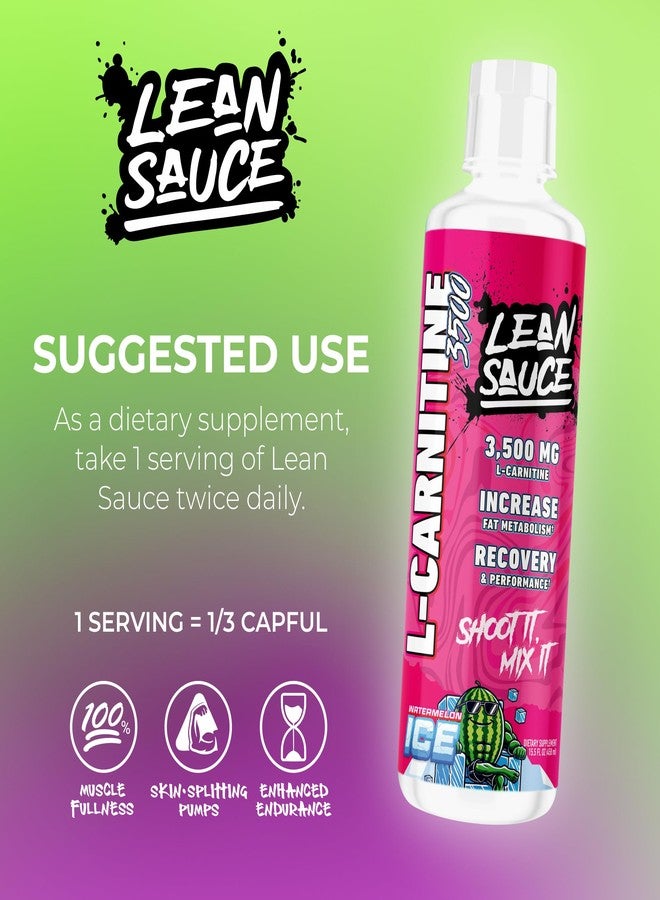 Pump Sauce Lean Sauce L-Carnitine Liquid 3500mg - Watermelon Ice - Image 5