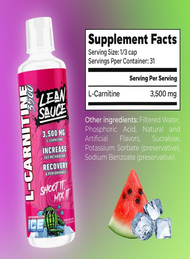 Pump Sauce Lean Sauce L-Carnitine Liquid 3500mg - Watermelon Ice - Image 4