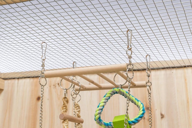 TRIXIE Small Animal Suspension Bridge with Hammock, Rope Ladder, and Ring for Ferrets and Rats - Image 3