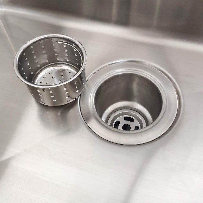 Gzila Kitchen Sink Drain Basket Only  3-Inch Basket For Kitchen Sink Strainer Replacement  Deep Cup With Handle  Sus 304 Stainless Steel - Image 4