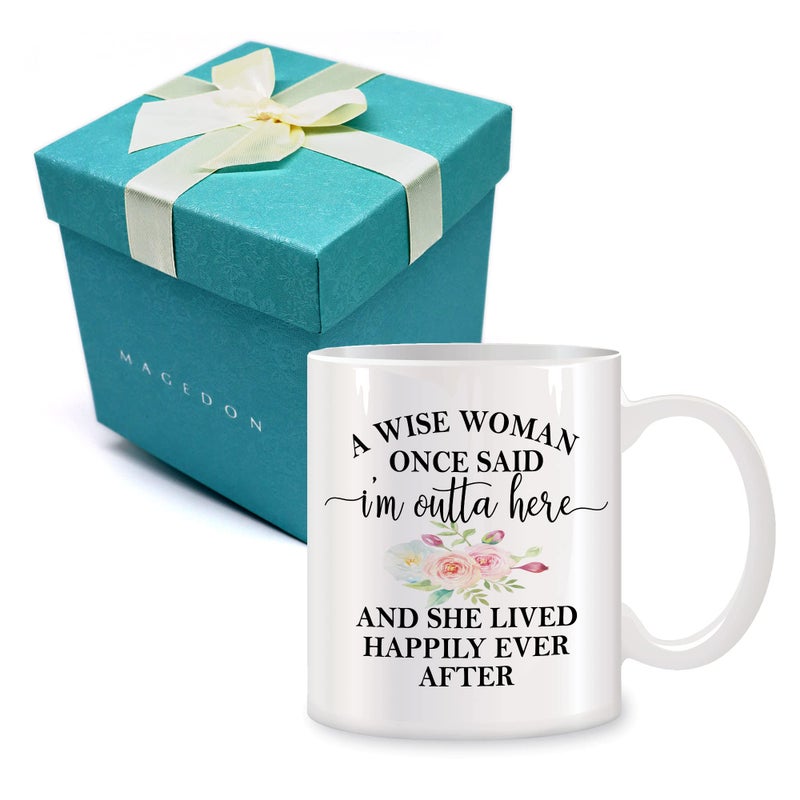 Retirement Gifts for Women Ceramic Coffee Mug 11oz  A Wise Woman Once Said Funny Leaving Gifts for Colleagues Funny Mugs for Women Sister and Friend Retirement Leaving Presents Ideas
