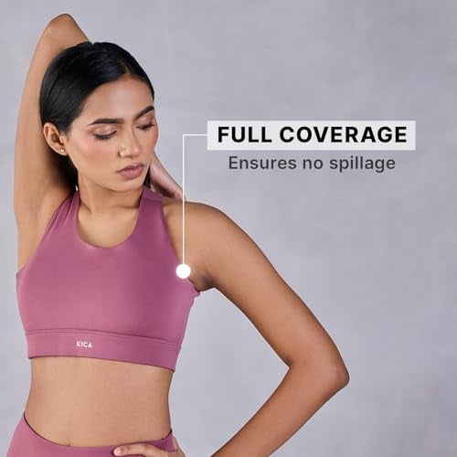 KICA High Impact and Full Coverage Crostini Sports Bra Pink (3XL) - Image 3