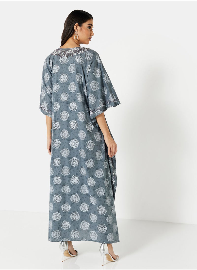 ARABIAN CLOSET EMBROIDERED KAFTAN  - Image 2