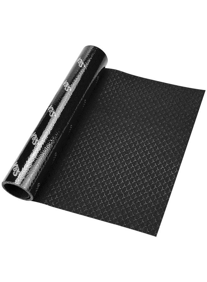 SX Black Skateboard Grip Tape 12” x 48” - Single Sheet, Hexagonal Pattern for Superior Grip - Image 1