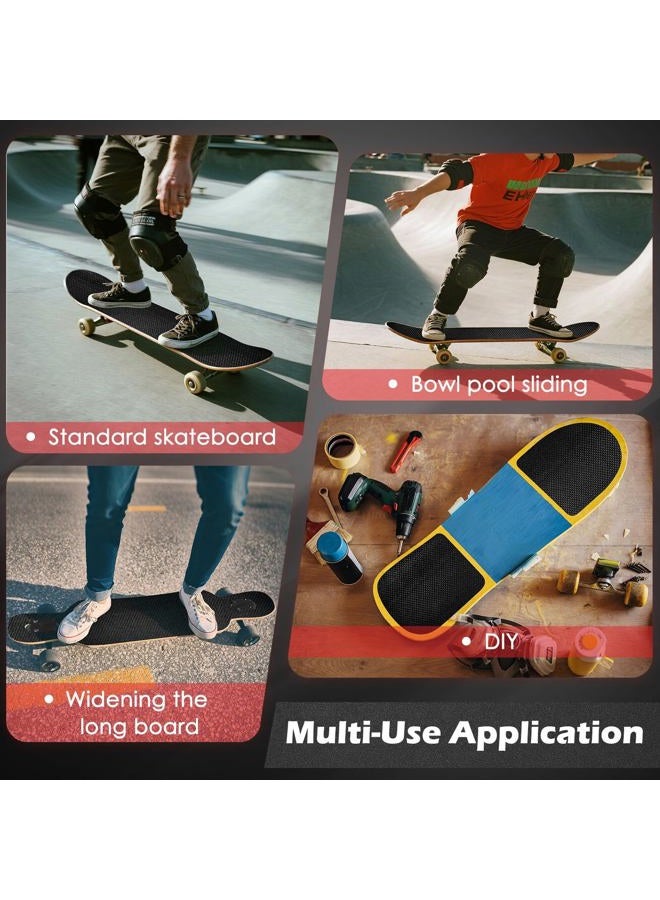 SX Black Skateboard Grip Tape 12” x 48” - Single Sheet, Hexagonal Pattern for Superior Grip - Image 4