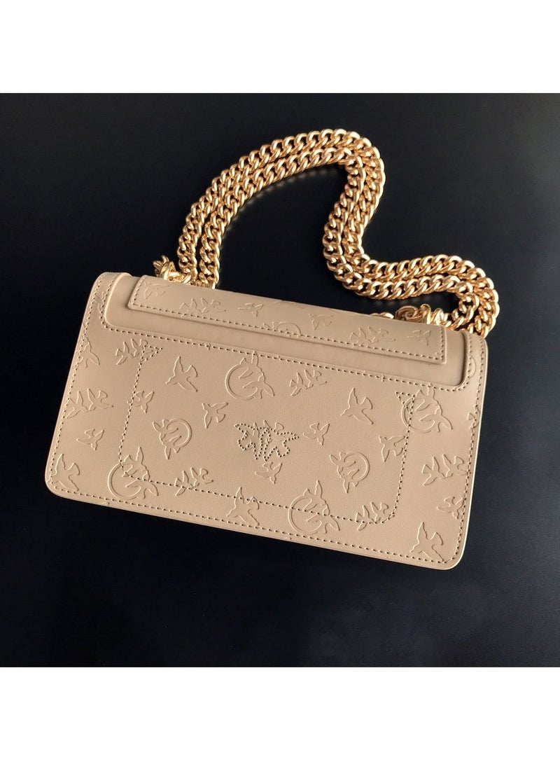 PINKO Pinko Solid Color Embossed Crossbody Shoulder Bag 21*11*7cm  - Image 2