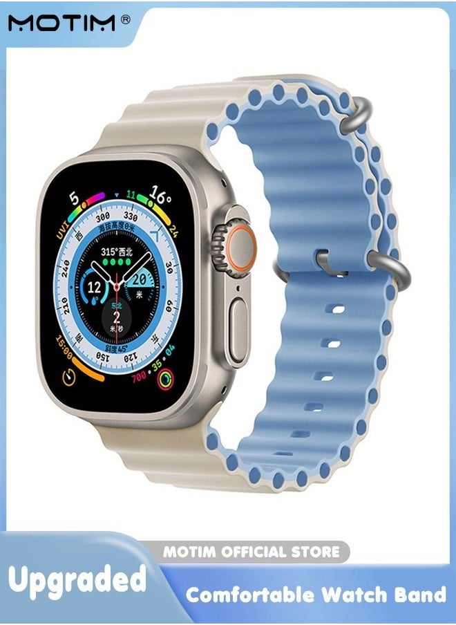 Motim - Soft Silicone Replacement Strap Wrist Band 41mm/40mm/38mm For Apple Watch SE/series 10/9/8/7/6/5/4/3/2/1 - Image 1