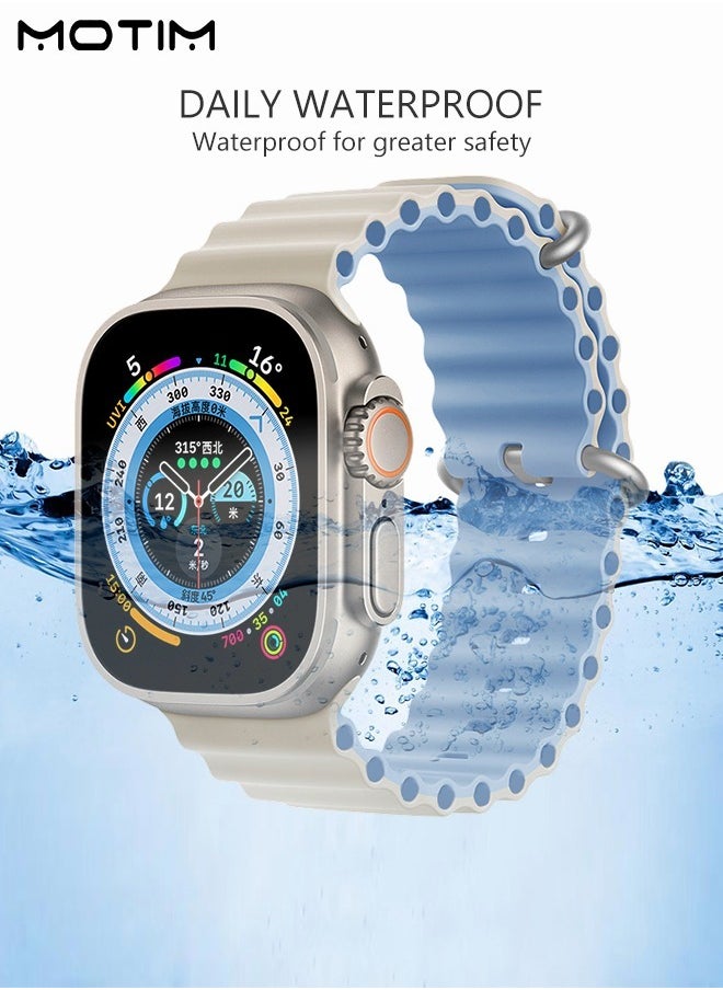 Motim - Soft Silicone Replacement Strap Wrist Band 41mm/40mm/38mm For Apple Watch SE/series 10/9/8/7/6/5/4/3/2/1 - Image 1