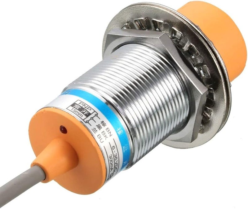 LJ30A3 مستشعر القرب الحثي 15 ملم مفتاح PNP NO DC 6-36 فولت 3 أسلاك أسطواني لمحاذاة سرير الطابعة ثلاثية الأبعاد - Image 4