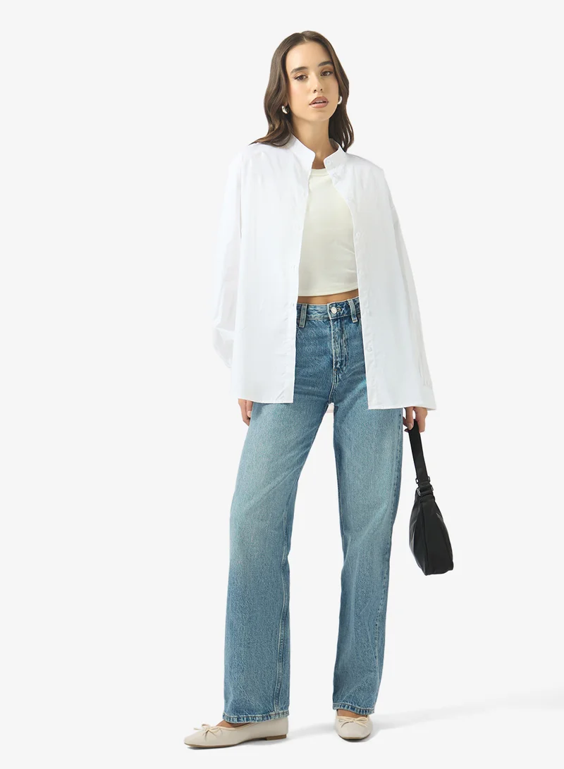 Ginger Oversize Button Down Shirt