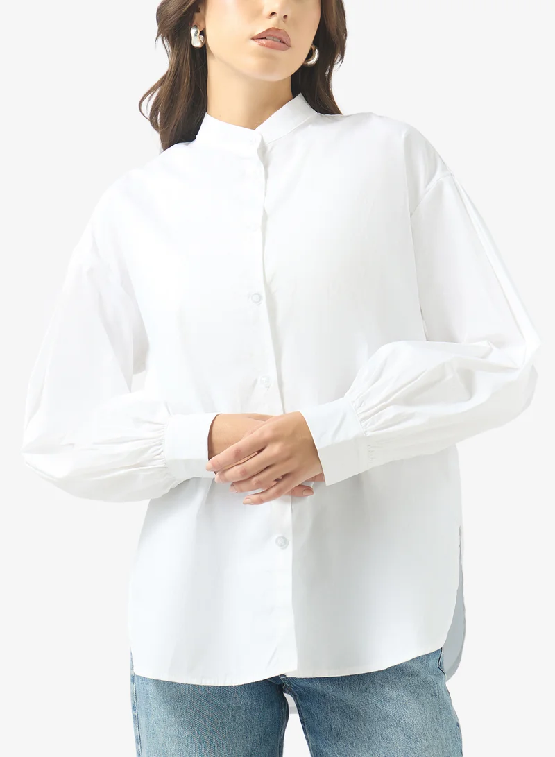Ginger Oversize Button Down Shirt