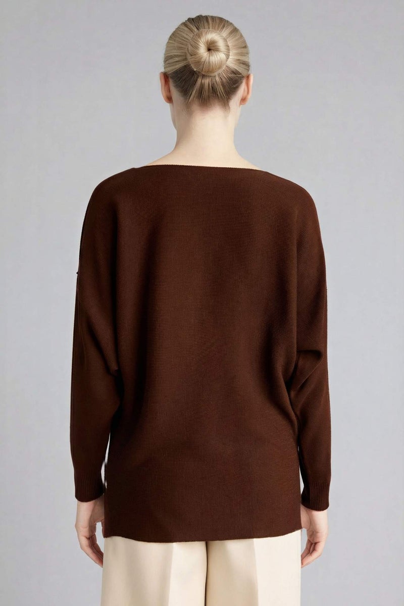 DeFacto Boat Collar Knitwear Pullover - Image 4