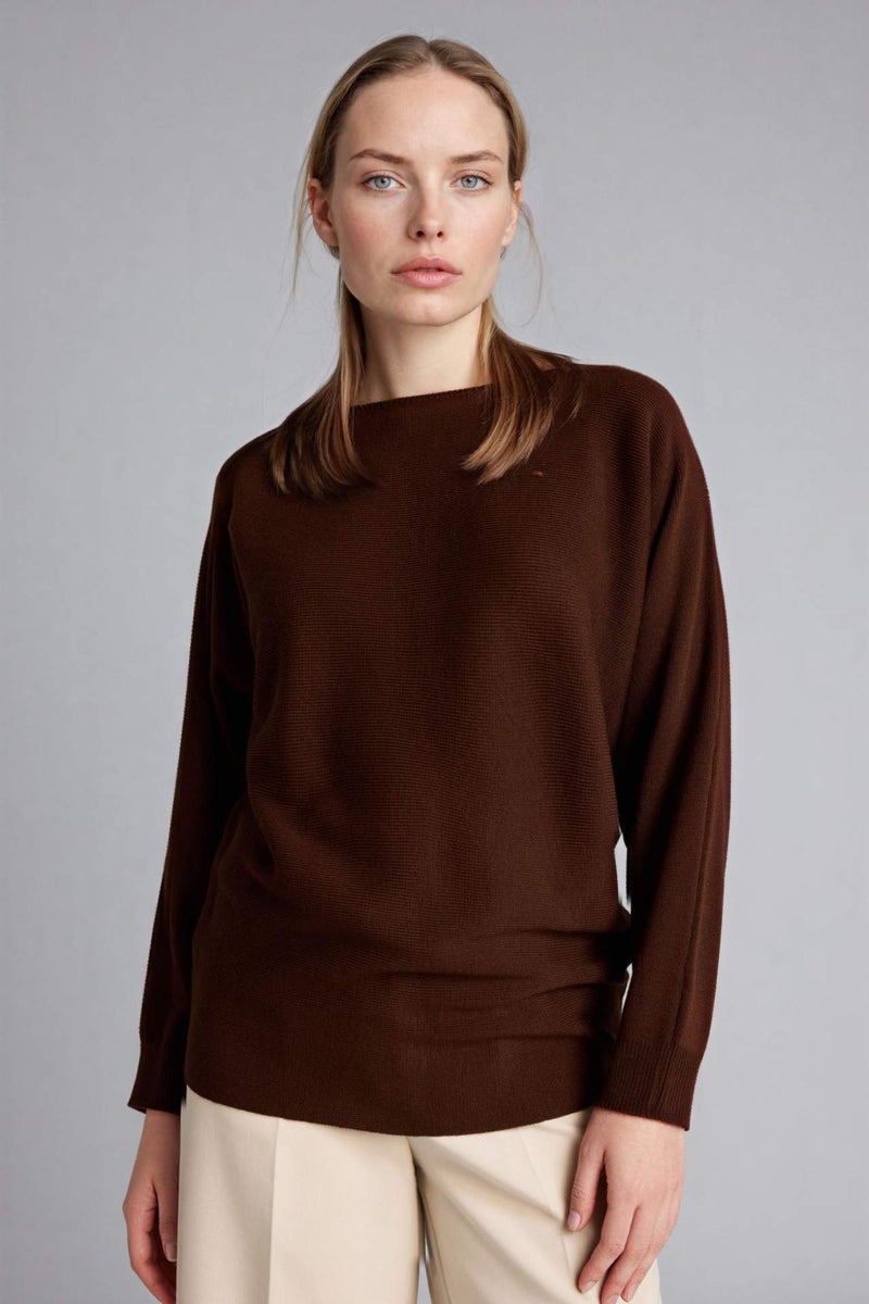 DeFacto Boat Collar Knitwear Pullover - Image 1