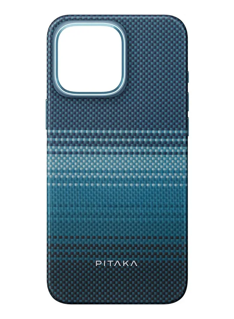 PITAKA Tactile Woven Ultra Slim Case for iPhone 16 Pro with Raised Camera Lip / Woven Touch / Compatible with MagSafe / Drop and Damage Protection - Moonrise