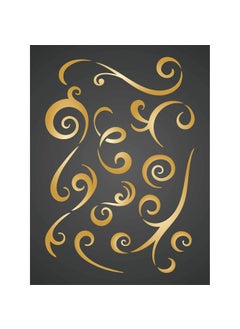 Usnyabni Ribbons Layering Stencil, 11.43 x 16.51 cm - Use Layering to add Texture and Design to Mixed Media Backgrounds  - Image 2