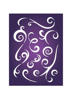 Usnyabni Ribbons Layering Stencil, 11.43 x 16.51 cm - Use Layering to add Texture and Design to Mixed Media Backgrounds  - Image 5