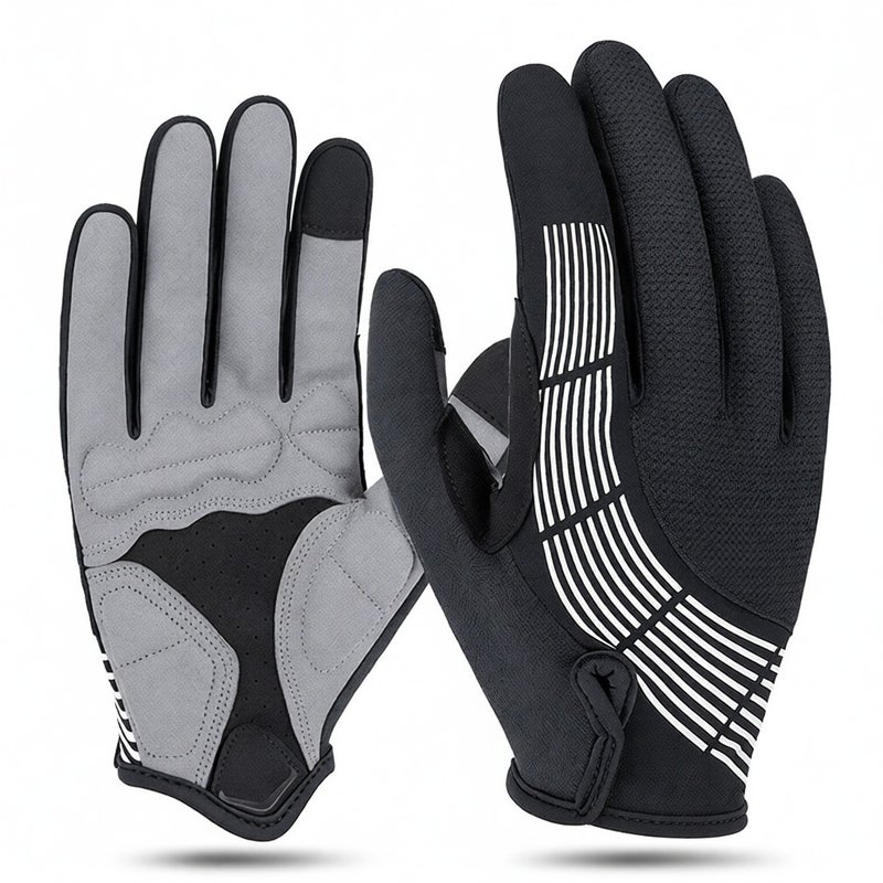 GIYO Bike Motorcycle Gloves Winter Windproof Thermal Gloves Anti-Slip Touchscreen Gloves Shock Absorption for Cycling Riding Running Hiking - Image 1