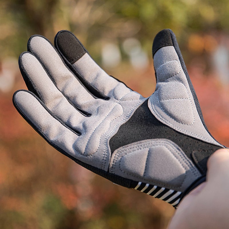 GIYO Bike Motorcycle Gloves Winter Windproof Thermal Gloves Anti-Slip Touchscreen Gloves Shock Absorption for Cycling Riding Running Hiking - Image 2