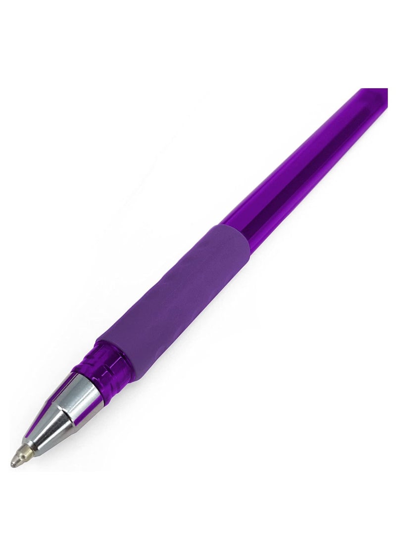 Pentel 12-Piece Ifeel-It Ballpoint Pen 1.0mm Tip Violet Ink - Image 3