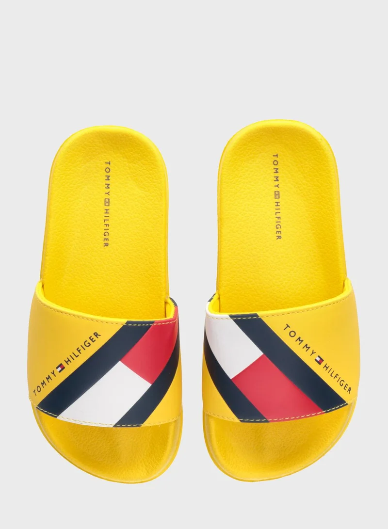 TOMMY HILFIGER Kids Slip On Slides