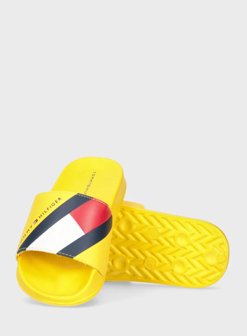 TOMMY HILFIGER Kids Slip On Slides
