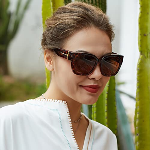 Face Shadow Polarized Sunglasses Over Glasses for Women Men, Fit Over Glasses Sunglasses Square Oversized Sunglasses UV Protection Lightweight - Image 2