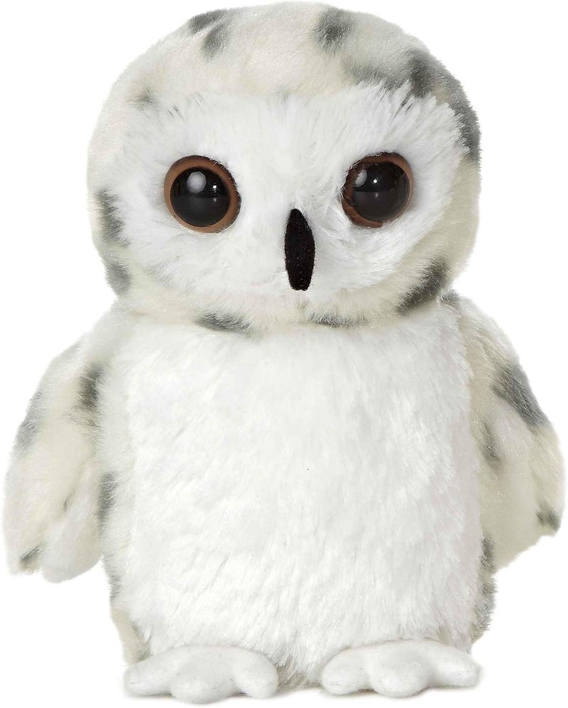 AURORA ® Adorable Mini Flopsie™ Snowy Owl Stuffed Animal - Playful Ease - Timeless Companions - White 8 Inches - Image 1