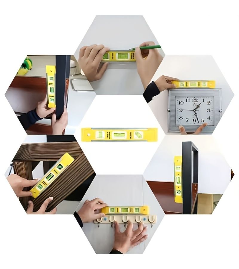 Magnetic Mini Levels 7pcs Set for Home Electrical Installation & Small Repair Tools - Image 4