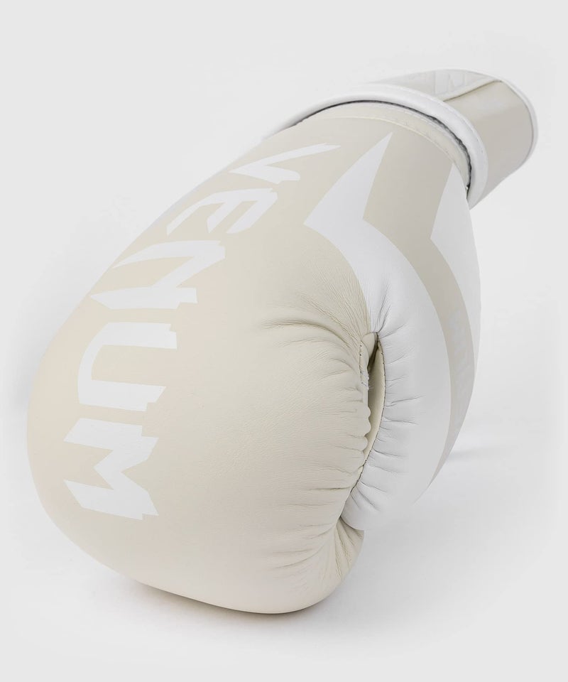 Venum Elite Boxing Gloves - White/White - Image 3