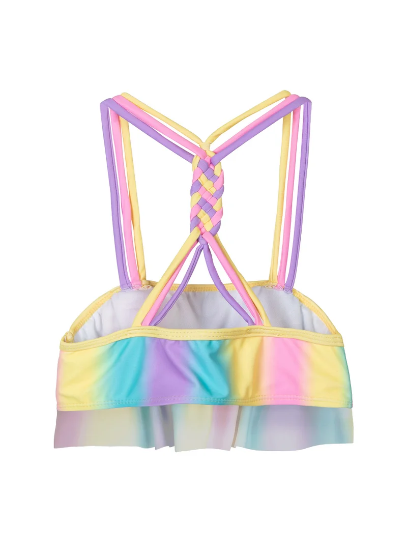 MINOTI Girls Bikini Set with Ruffle Top and Allover Print