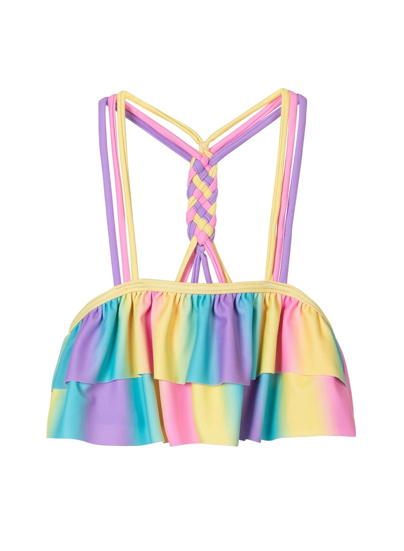 MINOTI Girls Bikini Set with Ruffle Top and Allover Print - Image 2