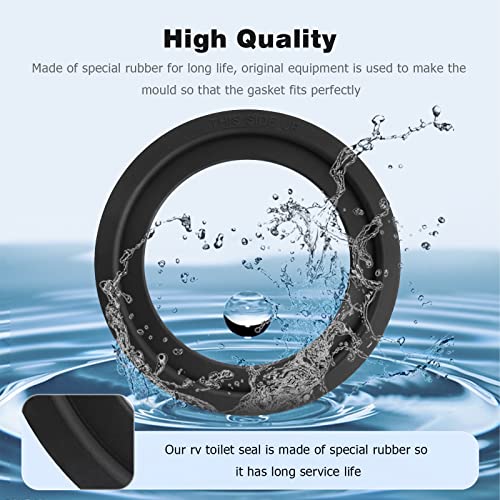 Tecreddy RV Toilet Seal Replacement for Dometic 300 310 320 Toilet Seal Gasket Kit - Replace Part #385311658, 2-Pack - Image 3