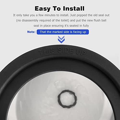 Tecreddy RV Toilet Seal Replacement for Dometic 300 310 320 Toilet Seal Gasket Kit - Replace Part #385311658, 2-Pack - Image 4