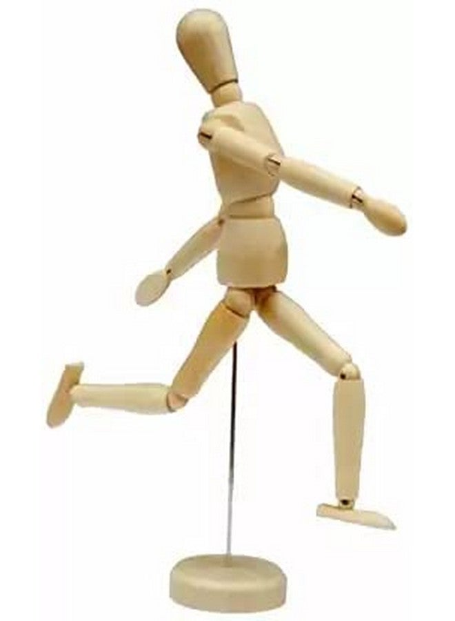 DEZIINE 1pcs 14CM Wooden Manikin Movable Limbs Human Mannequin Model for Artist Sketching Hand Blockhead Puppet Home Decoration - Image 5