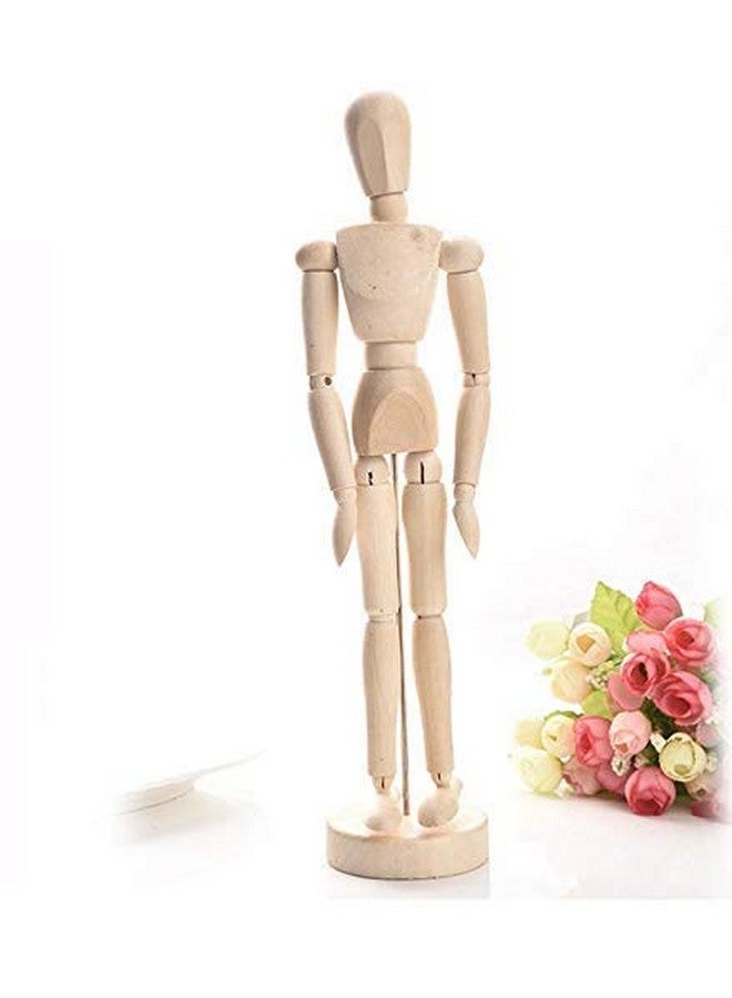 DEZIINE 1pcs 14CM Wooden Manikin Movable Limbs Human Mannequin Model for Artist Sketching Hand Blockhead Puppet Home Decoration - Image 2