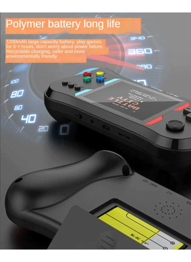 ساب وحدة تحكم ألعاب Fend Sup Youth Joystick 500 في 1 شاشة ملونة عالية الدقة مقاس 3.5 بوصة مع مقبض ألعاب خارجي  - Image 3