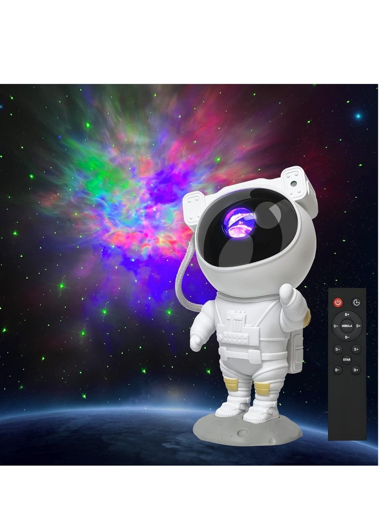 Space Buddy Projector, Astronaut Light Projector, Star Galaxy Night Lights, Nebula Galaxy with Timer and Remote, Kids Gaming Room Bedroom Decor, Christmas, Great Gift for Kids. - Image 1