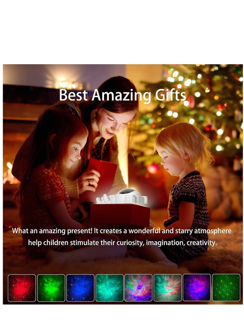 Space Buddy Projector, Astronaut Light Projector, Star Galaxy Night Lights, Nebula Galaxy with Timer and Remote, Kids Gaming Room Bedroom Decor, Christmas, Great Gift for Kids. - Image 2