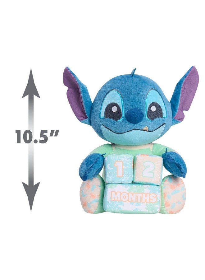 Just Play Disney Baby My First Year Stitch and Milestone Blocks, 10.5-inch Plush Toy, 4-Pieces, Kids Toys for Ages 0 - Image 5