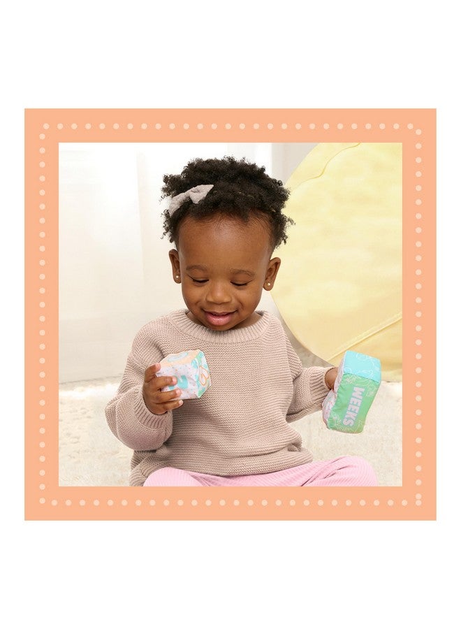 Just Play Disney Baby My First Year Stitch and Milestone Blocks, 10.5-inch Plush Toy, 4-Pieces, Kids Toys for Ages 0 - Image 2