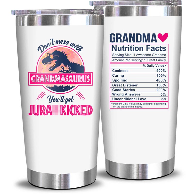 NewEleven NewEleven Mothers Day Gifts For Grandma - Grandmother Birthday Gifts  Gift for Grandma From Granddaughter Grandson - Presents For Nana  Gigi  Mimi  Grammy  New Grandmother - 20 Oz Tumbler  - Image 1