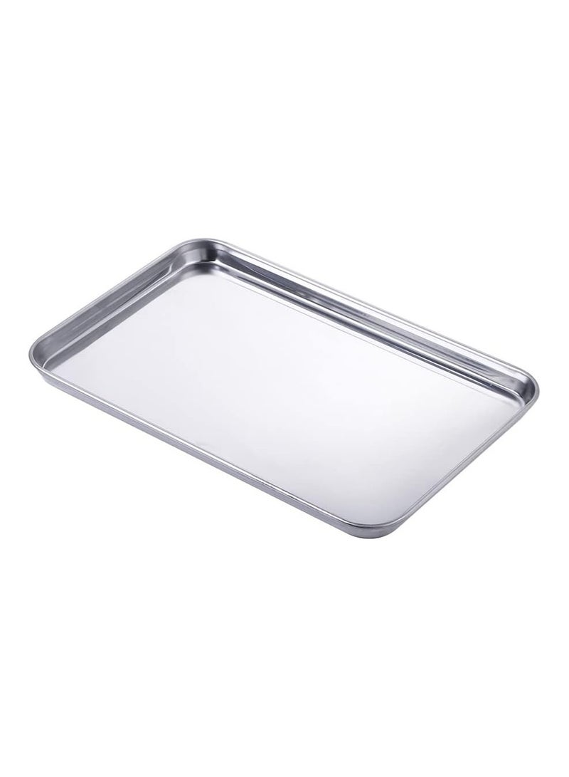 المفرج صينية ستانلس ستيل 18/8 مقاس 24x30x1.5 سم - Image 1