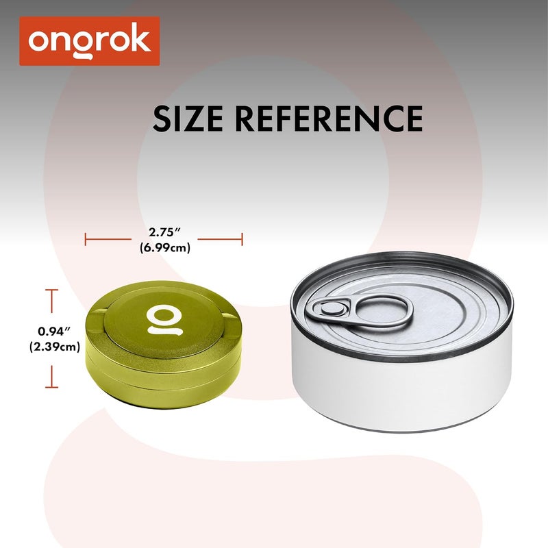 ONGROK ZPuck, Aluminum Pouch Holder, Metal Airtight/Air Proof Storage Container, Preserve Flavor, Sleek and Portable Tin Holder for Pouches & Small Essentials (Green) - Image 4