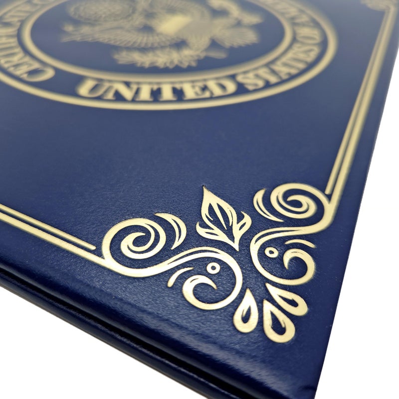 ASVP Shop US Citizenship Certificate Holder â€“ Padded Cover with Gold Seal - Naturalization Gift for New Citizens - Protect Your Certificate of Citizenship - Image 5