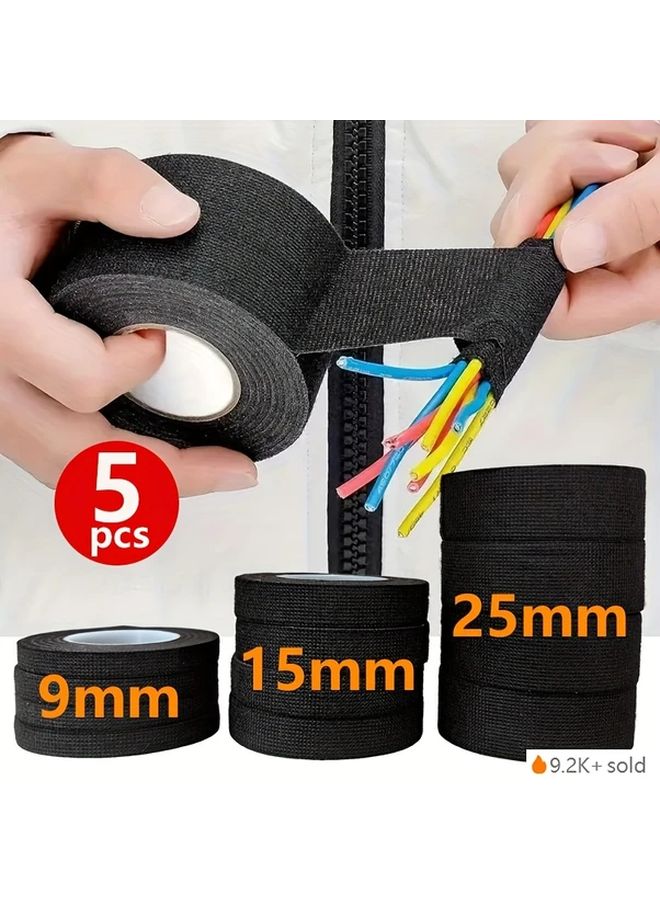 5 Pieces High Temperature Self Adhesive Electrical Tape 25mm x 393.7inch Flame Retardant - Image 3